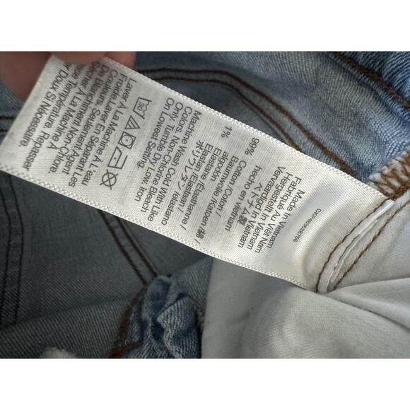 Madewell Jeans Womens 29 Blue Light Wash Perfect Vintage Wide-Leg Crop Raw Hem - Picture 5 of 9